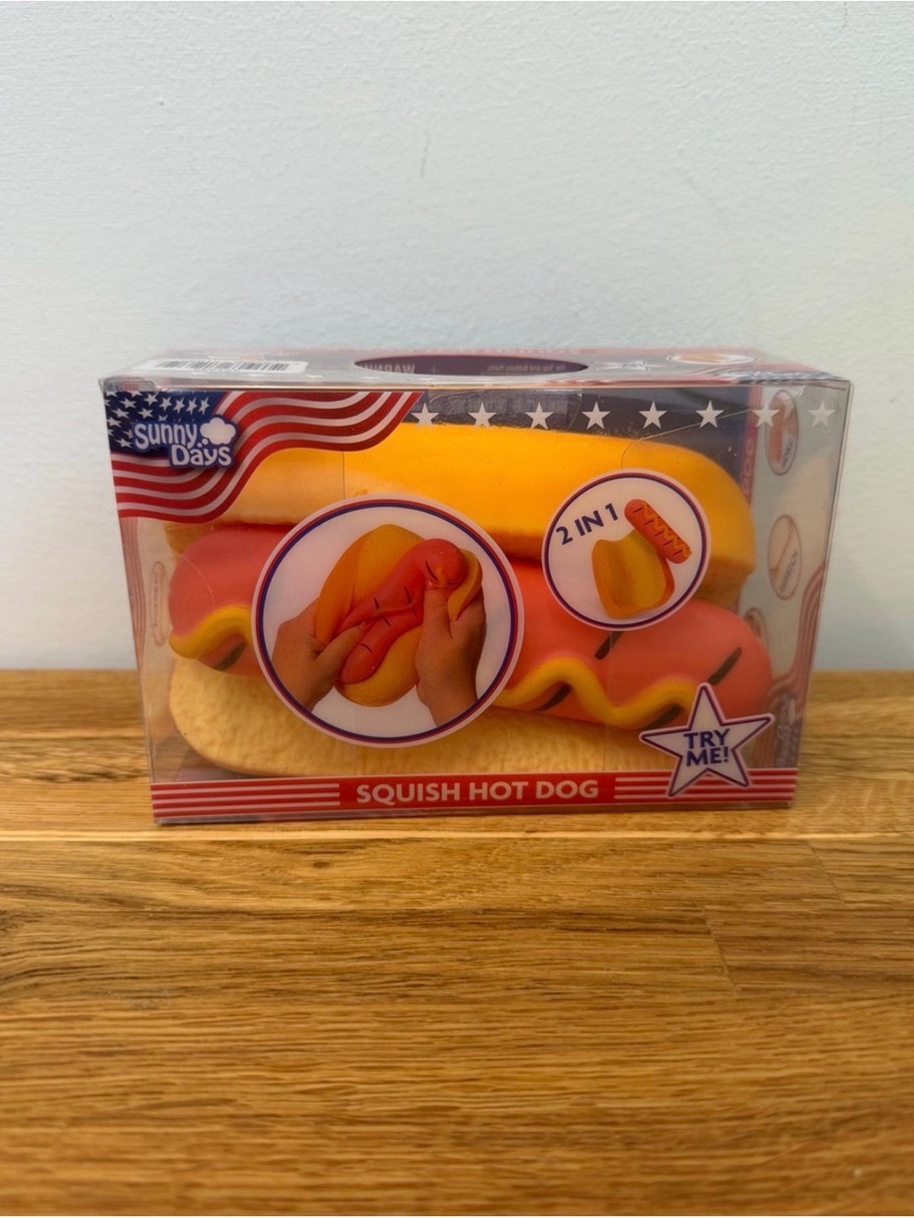 Sunny Days Hot Dog Squishy Squeezy Sensory Fidget